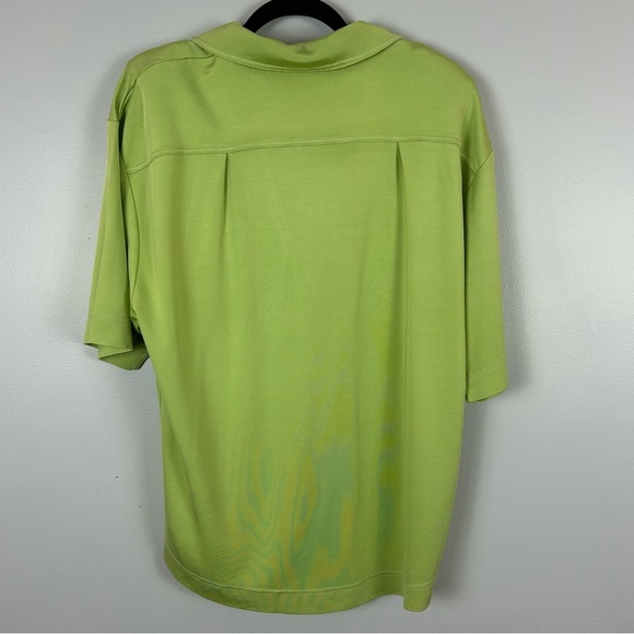 Babaton Oversized Light Green Bowling Style Shirt Size Small - Picture 12 of 12